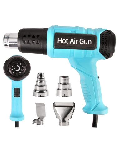 Pistola de Calor LDK 2000W con 4 Boquillas y Control T