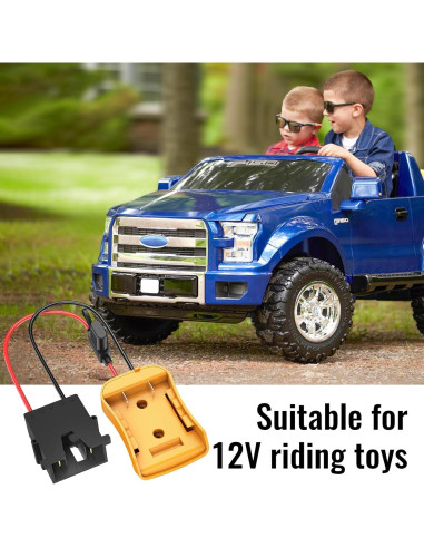 Adaptador Azocek para Power Wheel 12V con batería Dewalt 20V