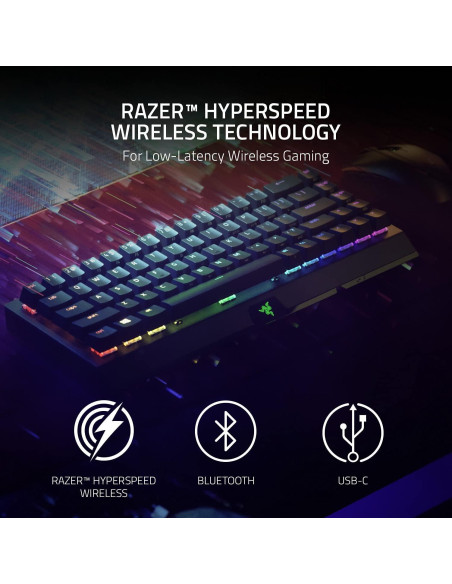 Teclado Mecánico Razer BlackWidow V3 Mini Inalámbrico 65% Teclado Mecánico Razer BlackWidow V3 Mini Inalámbrico 65%
