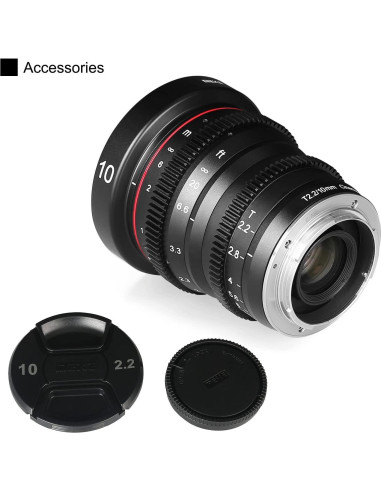 Lente Gran Angular Meike 10mm T2.2 para Cámaras Sony E-Mount