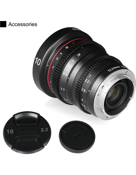 Lente Gran Angular Meike 10mm T2.2 para Cámaras Sony E-Mount Lente Gran Angular Meike 10mm T2.2 para Cámaras Sony E-Mount