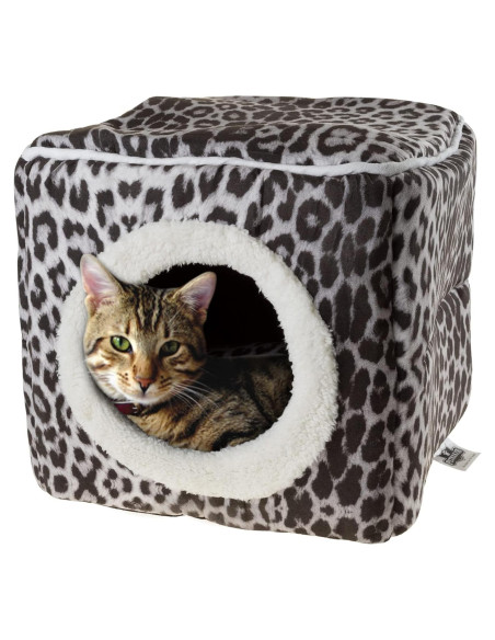 Casa para Gatos PETMAKER - Cama Interior con Cojín Removible Casa para Gatos PETMAKER - Cama Interior con Cojín Removible
