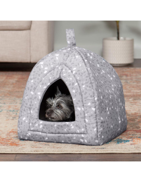 Cueva para Gatos Furhaven Pequeña Terrazzo Gris Lavable Cueva para Gatos Furhaven Pequeña Terrazzo Gris Lavable