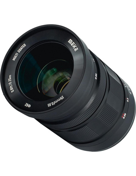 Lente Meike 25mm f/0.95 Gran Apertura para Sony E Lente Meike 25mm f/0.95 Gran Apertura para Sony E