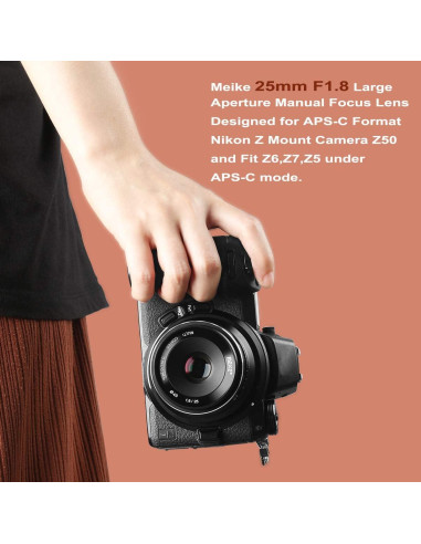 Lente Gran Angular Meike MK 25mm F1.8 para Nikon Z-Montaje