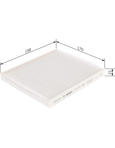Filtro de Cabina Bosch 1987435065 para BMW - Aire Limpio