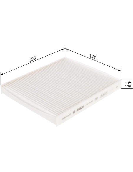 Filtro de Cabina Bosch 1987435065 para BMW - Aire Limpio Filtro de Cabina Bosch 1987435065 para BMW - Aire Limpio