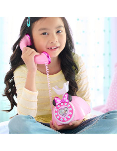 Teléfono Rotativo Disney Junior Minnie Mouse Rosa 15.88 cm 2