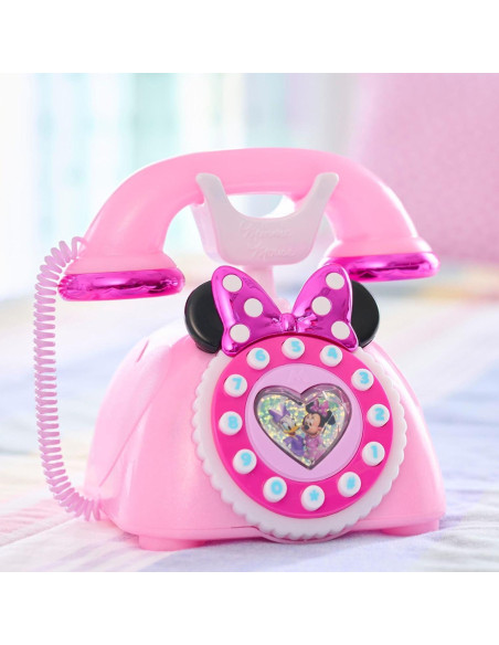 Teléfono Rotativo Disney Junior Minnie Mouse Rosa 15.88 cm Teléfono Rotativo Disney Junior Minnie Mouse Rosa 15.88 cm