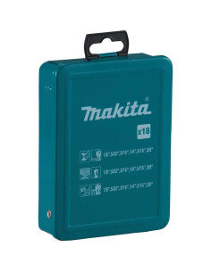Juego de 18 Brocas Variadas Makita D-59178 para Metal y Madera 2