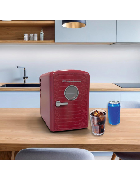 Mini Nevera Frigidaire 6L Personal Rojo Compacta Mini Nevera Frigidaire 6L Personal Rojo Compacta