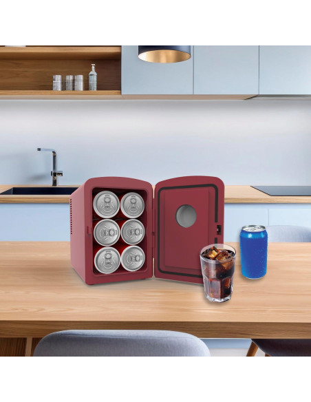Mini Nevera Frigidaire 6L Personal Rojo Compacta Mini Nevera Frigidaire 6L Personal Rojo Compacta