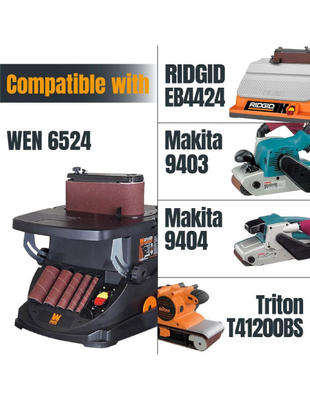 Cintas de Lijado POWERTEC 4x24" 24pk Granos 60-400 Cintas de Lijado POWERTEC 4x24" 24pk Granos 60-400