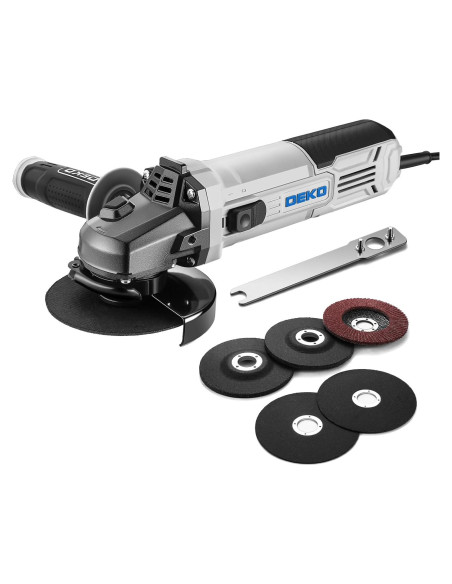 Amoladora Eléctrica DEKOPRO 115mm 900W con Discos y Mango Amoladora Eléctrica DEKOPRO 115mm 900W con Discos y Mango