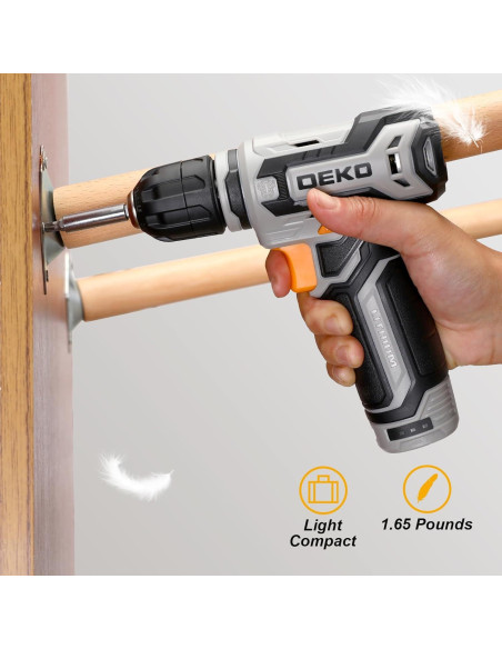 Taladro Inalámbrico DEKO PRO 12V con Luz LED y Accesorios Taladro Inalámbrico DEKO PRO 12V con Luz LED y Accesorios