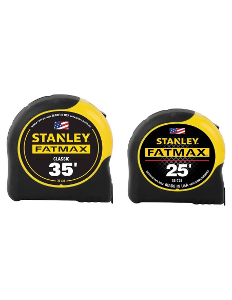 Cinta Métrica Stanley Fatmax 25m Amarillo Resistente Cinta Métrica Stanley Fatmax 25m Amarillo Resistente