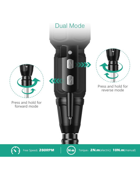 Atornillador Eléctrico ORIA Recargable con Luz LED Atornillador Eléctrico ORIA Recargable con Luz LED