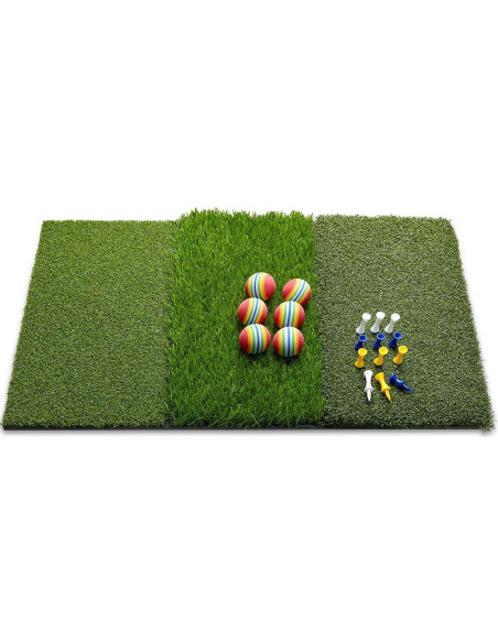 Red de Práctica de Golf Wosofe con 2 Objetivos y Mat Red de Práctica de Golf Wosofe con 2 Objetivos y Mat