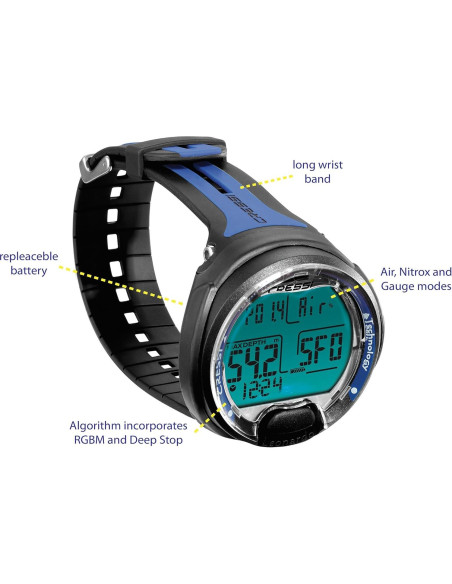 Computadora de Buceo Cressi Leonardo 2.0 - Aire, Nitrox, Medidor Computadora de Buceo Cressi Leonardo 2.0 - Aire, Nitrox, Medidor