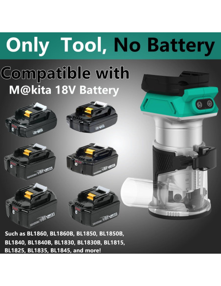 Router Eléctrico Inalámbrico Dobetter 18V 6 Pinzas Router Eléctrico Inalámbrico Dobetter 18V 6 Pinzas
