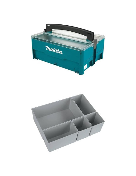 Caja de Almacenamiento Makita MAKPAC 16,5x38,7x29,5 cm Caja de Almacenamiento Makita MAKPAC 16,5x38,7x29,5 cm