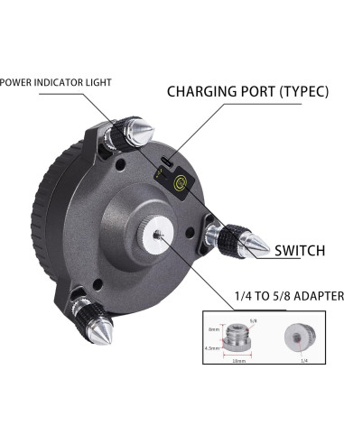 Soporte Eléctrico FENORGAN Base DDDZ para Nivel Láser