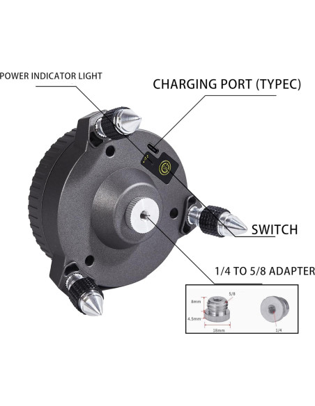 Soporte Eléctrico FENORGAN Base DDDZ para Nivel Láser Soporte Eléctrico FENORGAN Base DDDZ para Nivel Láser