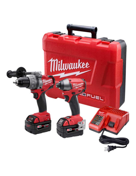 Kit Taladro Percusión Milwaukee 2997-22 800W 6.77kg Kit Taladro Percusión Milwaukee 2997-22 800W 6.77kg