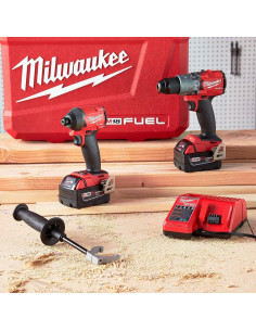 Kit Taladro Percusión Milwaukee 2997-22 800W 6.77kg 2