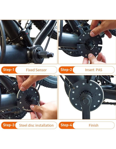 Sensor de Asistencia al Pedal HUDAMZKY KT D12 para Bicicleta