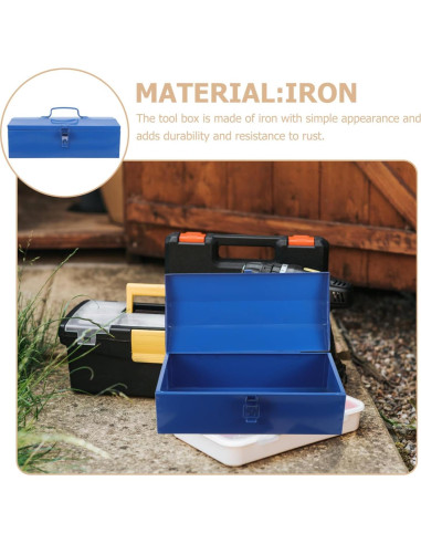 Caja de Herramientas DOITOOL de Hierro 35.5x17 cm Azul