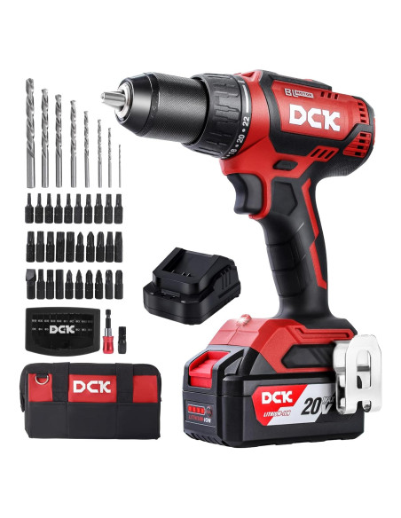 Taladro Inalámbrico DCK 20V Sin Escobillas 4.0Ah 2 Velocidades Taladro Inalámbrico DCK 20V Sin Escobillas 4.0Ah 2 Velocidades