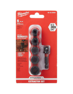Juego de Extractores Impacto Milwaukee 48-32-8000 Acero 0.18 kg 2