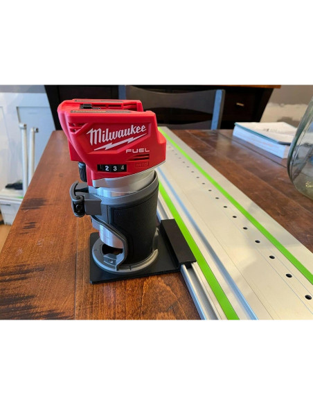 Adaptador de riel guía ToolCurve para router Milwaukee Adaptador de riel guía ToolCurve para router Milwaukee