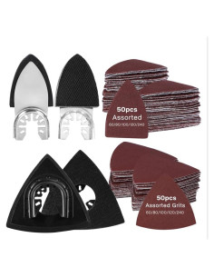 Kit de Almohadillas de Lijado Spmarkt 104 Piezas Granos 60-240