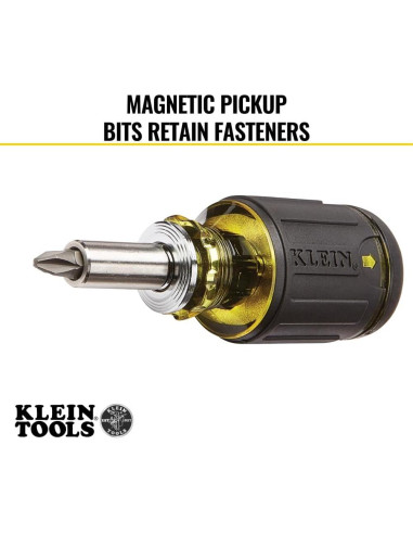 Destornillador Stubby Klein Tools 32308 8-en-1 Ajustable