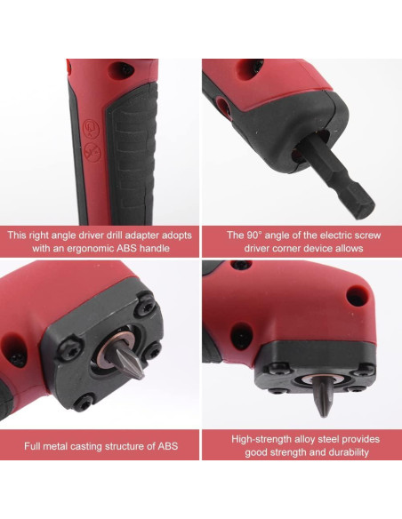 Adaptador de Ángulo Recto CALIDAKA 90 para Taladro Eléctrico Adaptador de Ángulo Recto CALIDAKA 90 para Taladro Eléctrico