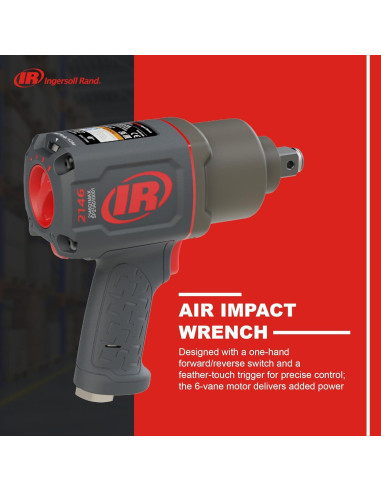 Llave de Impacto Neumática Ingersoll Rand 2146Q1MAX 3/4" 2710.5 Nm