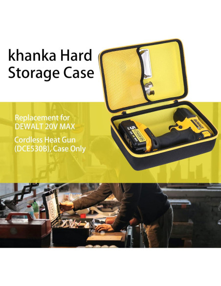 Funda Dura Khanka para Pistola de Calor DEWALT DCE530B Funda Dura Khanka para Pistola de Calor DEWALT DCE530B