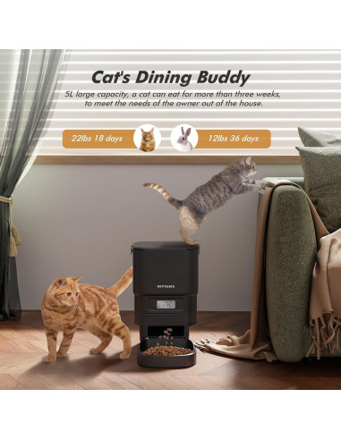 Comedero Automático Nityers 4L para Gatos y Perros Pequeños