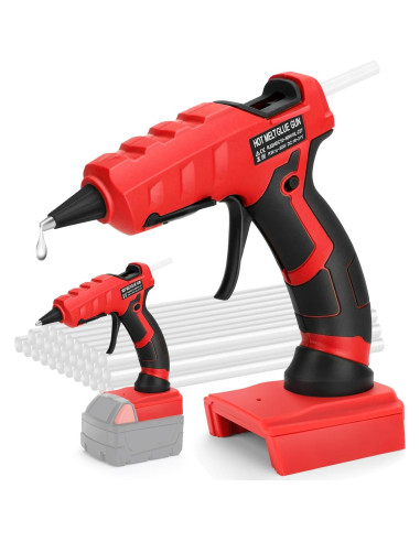 Pistola de Calor Inalámbrica LIVOWALNY 18V 350W para Pegamento