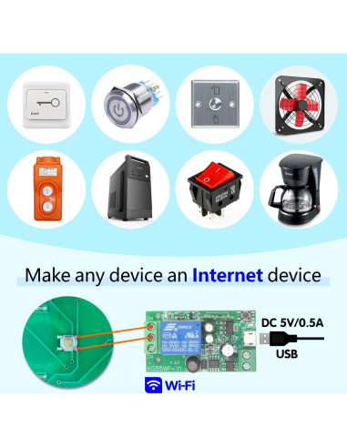 Interruptor Inteligente WiFi DieseRC EW748 4x1 Control APP