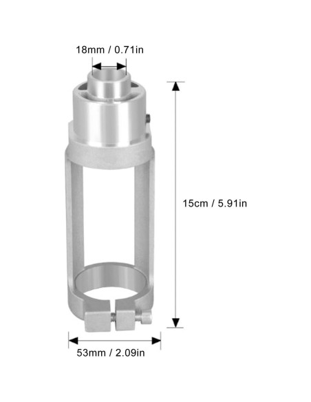 Adaptador de Broca Eujgoov para Agujeros Cuadrados 19mm Adaptador de Broca Eujgoov para Agujeros Cuadrados 19mm