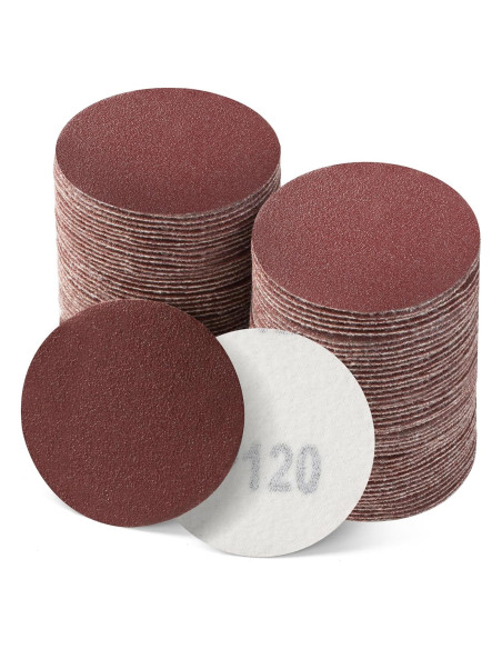 Discos de Lijado 100PCS 5 cm S SATC 120 Grano Gancho y Bucle Discos de Lijado 100PCS 5 cm S SATC 120 Grano Gancho y Bucle