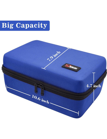Estuche para Dados SIQUK Azul con Bandeja Desmontable Estuche para Dados SIQUK Azul con Bandeja Desmontable
