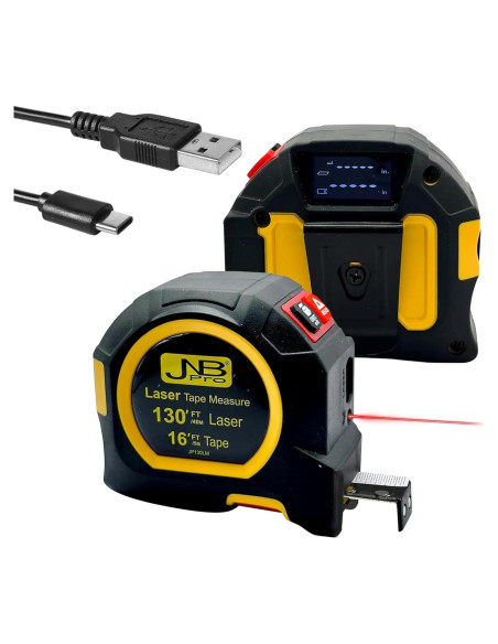 Cinta Métrica Digital JNB Pro 2 en 1 40m + 5m Retráctil Cinta Métrica Digital JNB Pro 2 en 1 40m + 5m Retráctil