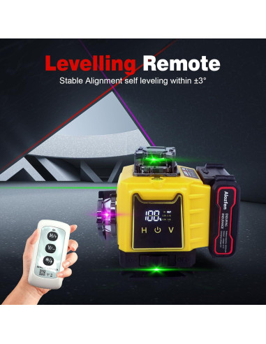 Nivel Láser Autonivelante VoirStar 4x360 16 Líneas Verde