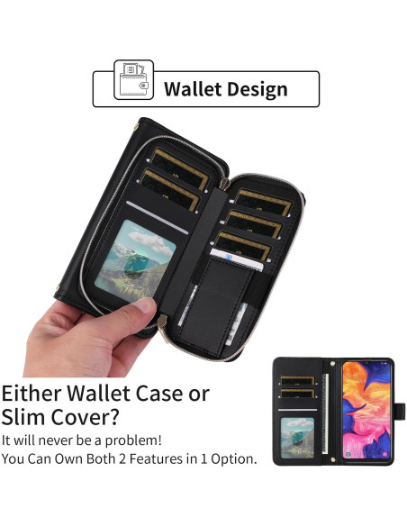 Funda Furiet para Samsung Galaxy A10e con Correa y Monedero Funda Furiet para Samsung Galaxy A10e con Correa y Monedero