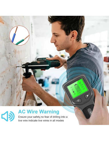 Detector de Pared 5 en 1 ActivPro HW430 LCD Preciso