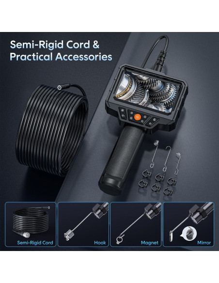 Cámara Endoscópica SKYEAR 4.3'' HD 1080P IP67 5m Cámara Endoscópica SKYEAR 4.3'' HD 1080P IP67 5m